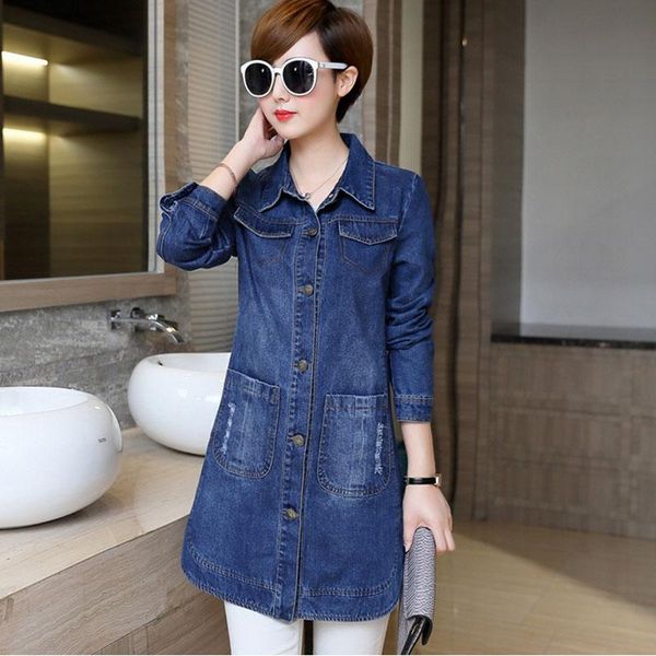 women's trench coats 2021 spring autumn women korean version long section large casual wear denim jacket slim coat elegant female, Tan;black
women's trench coats 2021 spring autumn women korean version long section large casual wear denim jacket slim coat elegant female, Tan;black