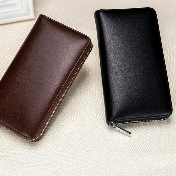 card holders men's and women's textured leather long wallets, large capacity passport rfid, retro, commercial, Brown;gray
card holders men's and women's textured leather long wallets, large capacity passport rfid, retro, commercial, Brown;gray