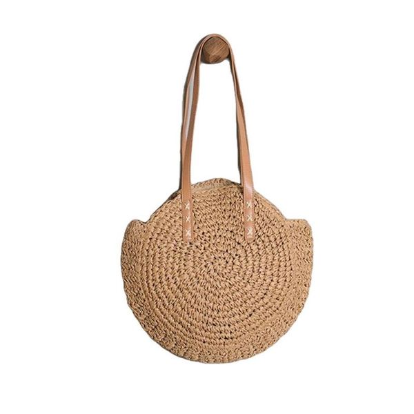 round straw beach bag vintage woven shoulder bags rattan bohemian summer vacation casual handbag for women girls cross body
round straw beach bag vintage woven shoulder bags rattan bohemian summer vacation casual handbag for women girls cross body