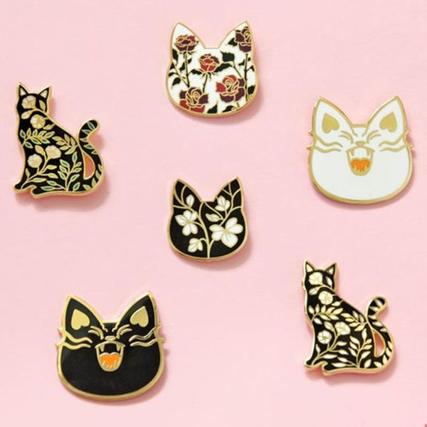 pins, brooches kawaii floral cat pussycat lover brooch pins enamel metal badges lapel pin jackets jeans fashion jewelry accessories, Gray
pins, brooches kawaii floral cat pussycat lover brooch pins enamel metal badges lapel pin jackets jeans fashion jewelry accessories, Gray