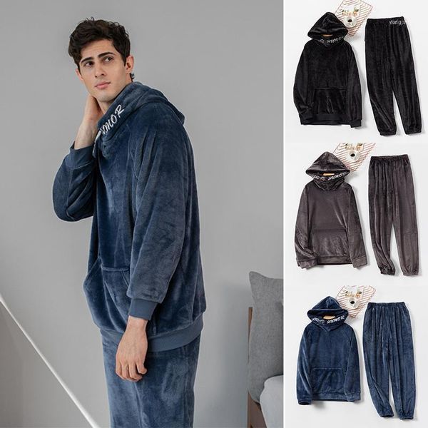 men's sleepwear winter warm flannel pajamas set for men thick long sleeve pyjamas coral velvet hoodies sweatshirt soft loungewear home, Black;brown
men's sleepwear winter warm flannel pajamas set for men thick long sleeve pyjamas coral velvet hoodies sweatshirt soft loungewear home, Black;brown