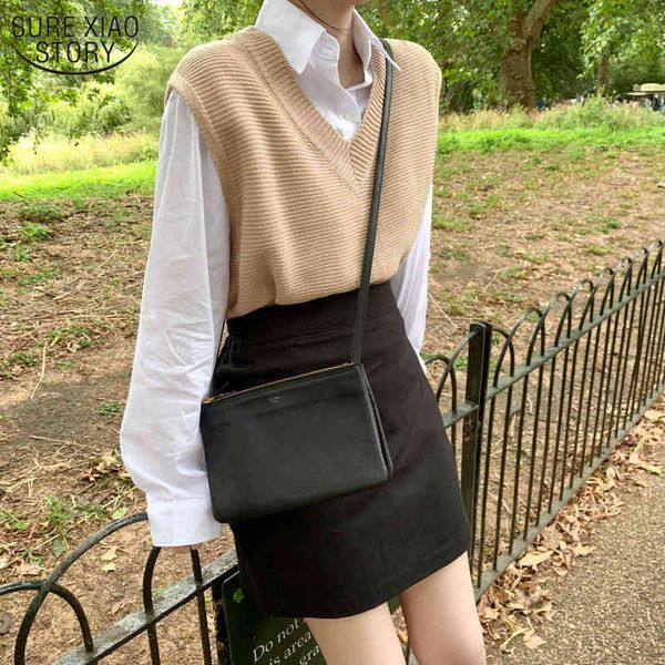 solid loose sweater v neck knitted vest spring autumn women's womens s winter outerwear 10974 210508, White;black
solid loose sweater v neck knitted vest spring autumn women's womens s winter outerwear 10974 210508, White;black