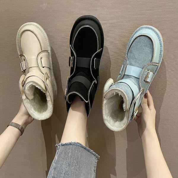 boots women's snow 2021 winter fashion icclek black/beige/blue ankle zipper s comfortable warm shoes
boots women's snow 2021 winter fashion icclek black/beige/blue ankle zipper s comfortable warm shoes