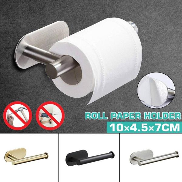 stainless steel roll paper holder self-adhesive wall-mounted toilet perforated kitchen towel holders
stainless steel roll paper holder self-adhesive wall-mounted toilet perforated kitchen towel holders