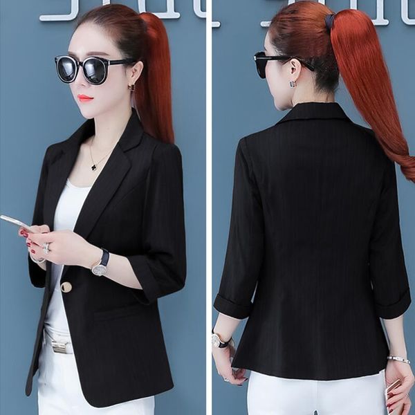 women's suits summer blazer female coat three quarter suit women blazers outerwear &, White;black
women's suits summer blazer female coat three quarter suit women blazers outerwear &, White;black