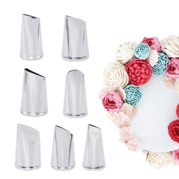 baking & pastry tools 7pc tainless steel cream nozzles stainless icing piping tips rose tulip flower nozzle for cakes
baking & pastry tools 7pc tainless steel cream nozzles stainless icing piping tips rose tulip flower nozzle for cakes