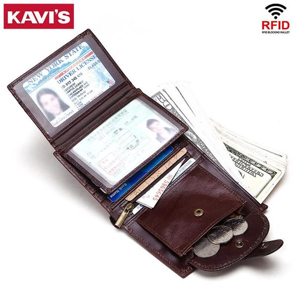 wallets kavis rfid genuine leather men wallet vintage coin purse mini card holder chain small portfolio portomonee male walet pocket, Red;black
wallets kavis rfid genuine leather men wallet vintage coin purse mini card holder chain small portfolio portomonee male walet pocket, Red;black