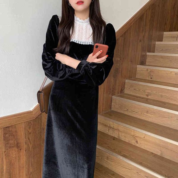 dresses women french retro es loose long lace patchwork gentle stand collar elegant chic female fashion clothe, Black;gray
dresses women french retro es loose long lace patchwork gentle stand collar elegant chic female fashion clothe, Black;gray