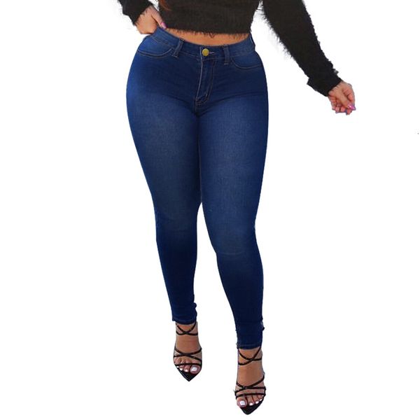 jean women waist casual spring/autumn simple solid color high elasticity skinny sliming jeans lady denim pencil pants, Blue
jean women waist casual spring/autumn simple solid color high elasticity skinny sliming jeans lady denim pencil pants, Blue