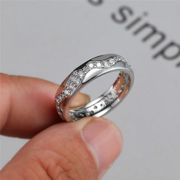 wedding rings cute female white crystal stone ring minimalist silver color thin engagement for women vintage bridal wave, Slivery;golden
wedding rings cute female white crystal stone ring minimalist silver color thin engagement for women vintage bridal wave, Slivery;golden