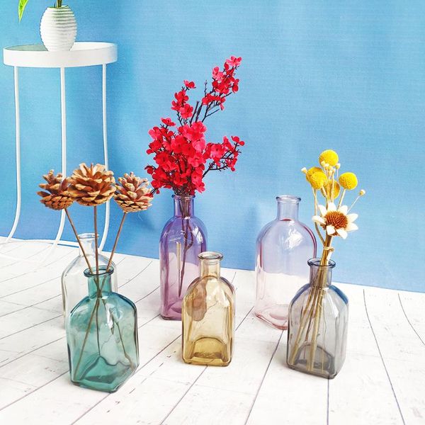 vases colorful glass vase transparent simple bottle table crafts ornaments home decoration accessories flower for homes
vases colorful glass vase transparent simple bottle table crafts ornaments home decoration accessories flower for homes