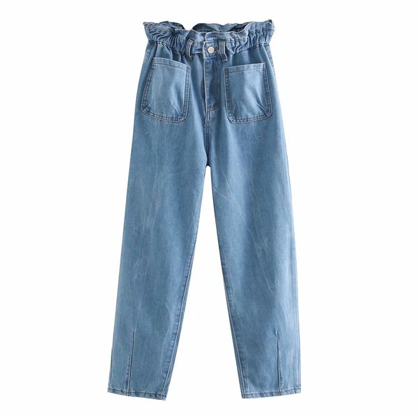 autumn zipper fly vintage jeans flower bud waist loose slim jeans women's pocket high waist long harem pants fashion 210514, Blue
autumn zipper fly vintage jeans flower bud waist loose slim jeans women's pocket high waist long harem pants fashion 210514, Blue