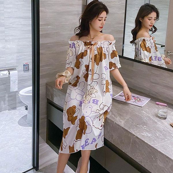 women's sleepwear summer women silk nighty nightdress lingerie nightgown lady off shoulder nightwear female cute night home cloth dress, Black;red
women's sleepwear summer women silk nighty nightdress lingerie nightgown lady off shoulder nightwear female cute night home cloth dress, Black;red