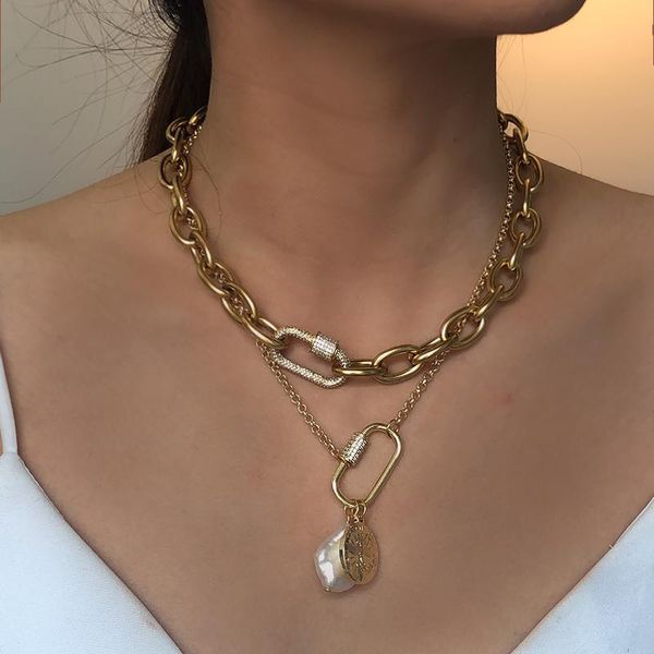 dongsuo brandchains chokers lock pendant necklaces women 18k gold plated stainless steel metal ins fashion jewelry 2021 spring, Golden;silver
dongsuo brandchains chokers lock pendant necklaces women 18k gold plated stainless steel metal ins fashion jewelry 2021 spring, Golden;silver