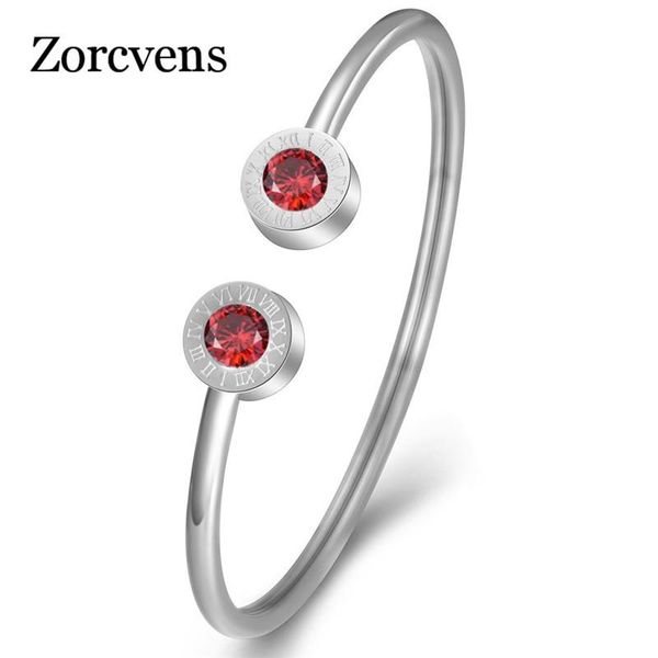 bangle zorcvens fashion crystal cuff for women silver color stainless steel roman birthday gift bracelets bangles jewelry, Black
bangle zorcvens fashion crystal cuff for women silver color stainless steel roman birthday gift bracelets bangles jewelry, Black