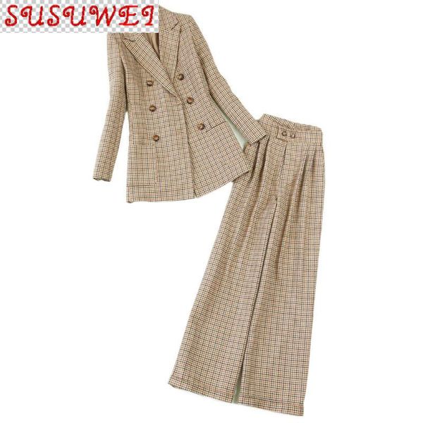 plus size women's clothing winter double-breasted mid-length suit, wide-leg pants and woolen thick office suit two piece, White
plus size women's clothing winter double-breasted mid-length suit, wide-leg pants and woolen thick office suit two piece, White