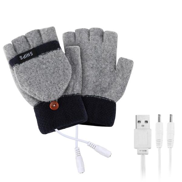 five fingers gloves usb heated women electric knit hand washable heating half-finger glove for lapoffice working mittens #t2p, Blue;gray
five fingers gloves usb heated women electric knit hand washable heating half-finger glove for lapoffice working mittens #t2p, Blue;gray