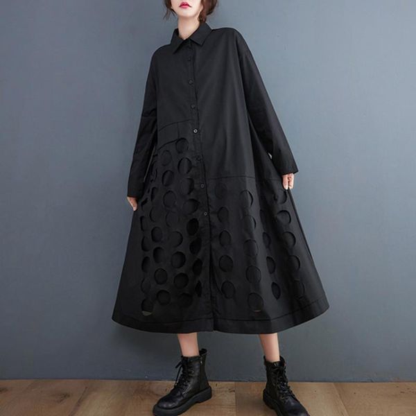 casual dresses 2021 arrival japanese yamamoto style black blouse dress cut hole street fashion sweet girl's autumn women, Black;gray
casual dresses 2021 arrival japanese yamamoto style black blouse dress cut hole street fashion sweet girl's autumn women, Black;gray