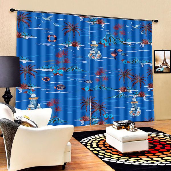 luxury 3d window curtain for living room blue beach curtains drapes cortinas
luxury 3d window curtain for living room blue beach curtains drapes cortinas