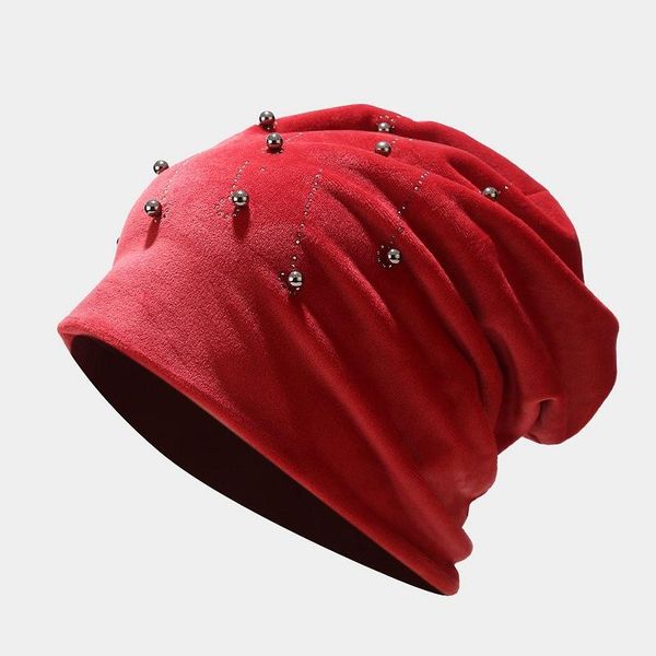 beanie/skull caps velvet pearl drill pullover cap women's fashion beanies autumn winter double layer warm earmuff windproof bonnets, Blue;gray
beanie/skull caps velvet pearl drill pullover cap women's fashion beanies autumn winter double layer warm earmuff windproof bonnets, Blue;gray