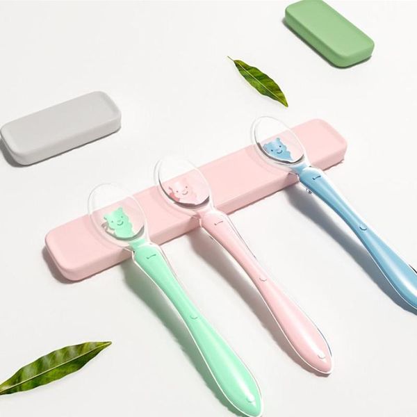 spoons 2 pcs portable silicone baby soft spoon grade feeding safety tableware infant learning for 4m-3y babies
spoons 2 pcs portable silicone baby soft spoon grade feeding safety tableware infant learning for 4m-3y babies
