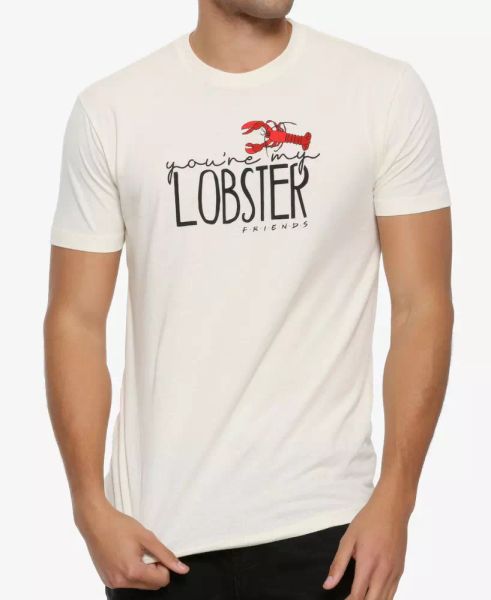 friends tv show 90's sitcom you're my lobster t-shirt new authentic & official, White;black
friends tv show 90's sitcom you're my lobster t-shirt new authentic & official, White;black