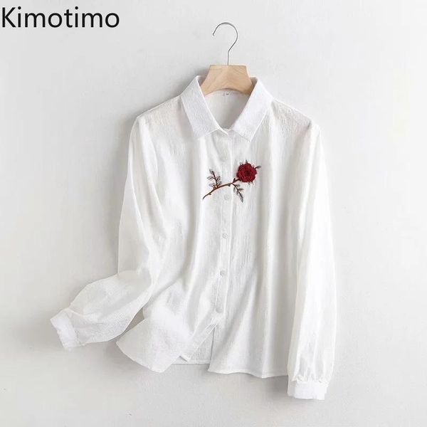 kimotimo blouse women rose embroidery long sleeve turn-down collar chiffon vintage elegant fashion chic shirts women's blouses &, White
kimotimo blouse women rose embroidery long sleeve turn-down collar chiffon vintage elegant fashion chic shirts women's blouses &, White