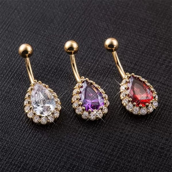 fashion vintage charm big drops of water zircon flower dangle navel belly button ring gold plated for girl gift women body jewelry, Silver
fashion vintage charm big drops of water zircon flower dangle navel belly button ring gold plated for girl gift women body jewelry, Silver