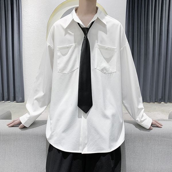 men's casual shirts long sleeve camisa masculina loose coats hawaiin white color beach clothes white/black/grey ji7x
men's casual shirts long sleeve camisa masculina loose coats hawaiin white color beach clothes white/black/grey ji7x