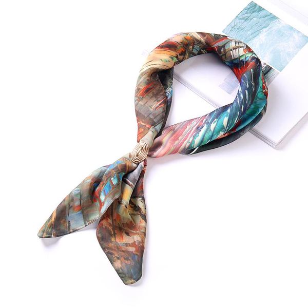 scarves 70*70cm luxury silk satin head scarf women fashion kerchief print hair square headband neck lady wrap muffler bandanna shawl, Blue;gray
scarves 70*70cm luxury silk satin head scarf women fashion kerchief print hair square headband neck lady wrap muffler bandanna shawl, Blue;gray