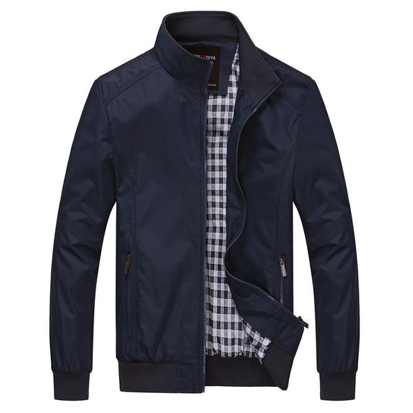 men's jackets 2021 casual bomber men outwear windbreak coats slim fit fashion spring autumn mandarin collar clothing plus size 6xl, Black;brown 
men's jackets 2021 casual bomber men outwear windbreak coats slim fit fashion spring autumn mandarin collar clothing plus size 6xl, Black;brown
