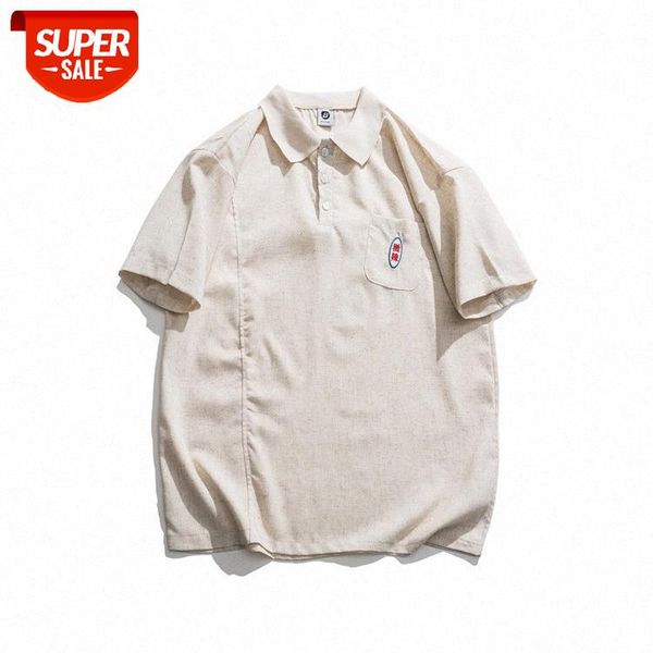 forn3 t-shirt men's lapel pullover loose and comfortable pocket decoration couple polo shirt men #n66v, White;black
forn3 t-shirt men's lapel pullover loose and comfortable pocket decoration couple polo shirt men #n66v, White;black