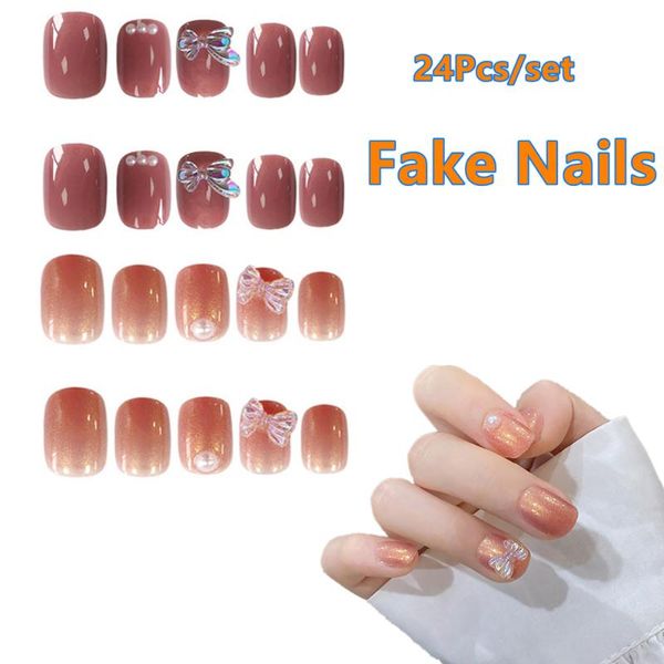 false nails 24pcs/set net red rectangular aurora resin bownot fake nail patch manicure sheet diy decorations artificial, Red;gold
false nails 24pcs/set net red rectangular aurora resin bownot fake nail patch manicure sheet diy decorations artificial, Red;gold