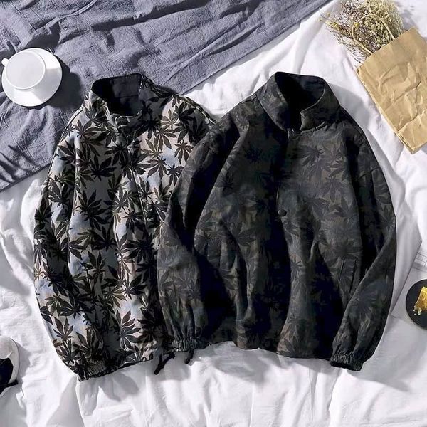 men's and women's double-sided jacket, harajuku autumn, korean couple, loose, student fashion, maple leaf suit, Black
men's and women's double-sided jacket, harajuku autumn, korean couple, loose, student fashion, maple leaf suit, Black
