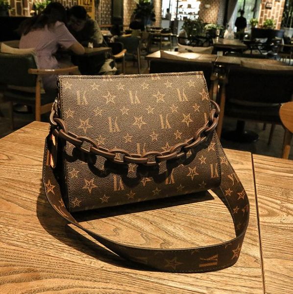 women's autumn brand print leather casual bag crossbody shoulder bags