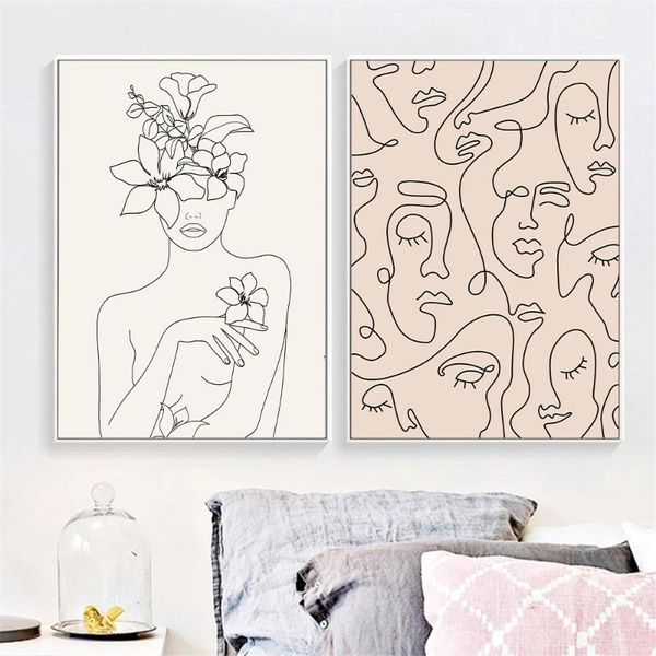 paintings woman face one line drawing canvas poster abstract lady body wall art prints minimalist painting living room decorationpictures
paintings woman face one line drawing canvas poster abstract lady body wall art prints minimalist painting living room decorationpictures