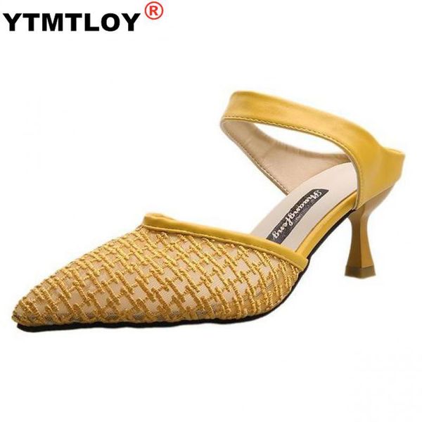 slippers women knitted mesh high heels party shoes thin heel shallow slides summer size 35-40 zapatos yellow black
slippers women knitted mesh high heels party shoes thin heel shallow slides summer size 35-40 zapatos yellow black
