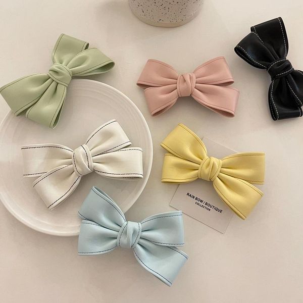 hair accessories sweet candy color pu leather bow clips 2021 arrived women cute hairgrips fashion ladies hairpin japanese accessory, Slivery;white
hair accessories sweet candy color pu leather bow clips 2021 arrived women cute hairgrips fashion ladies hairpin japanese accessory, Slivery;white