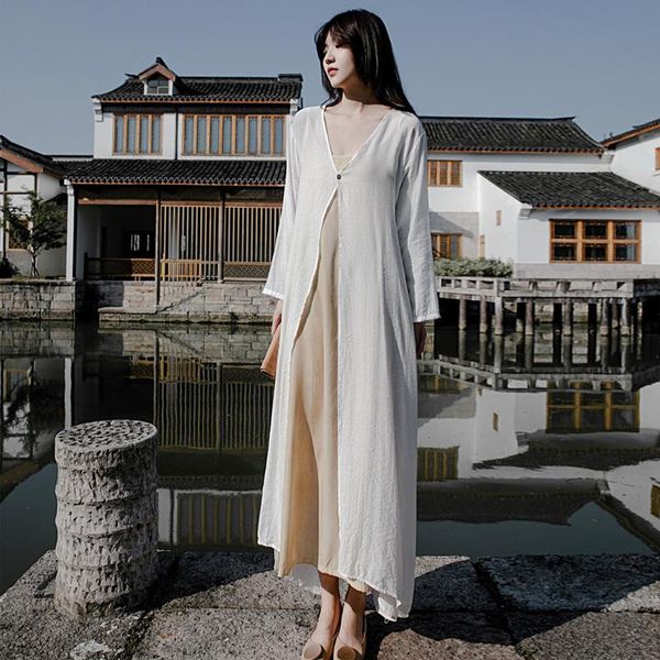 women's trench coats johnature women tencel solid color v-neck long sleeve comfortable clothes 2021 autumn simple elegant belt button c, Tan;black
women's trench coats johnature women tencel solid color v-neck long sleeve comfortable clothes 2021 autumn simple elegant belt button c, Tan;black