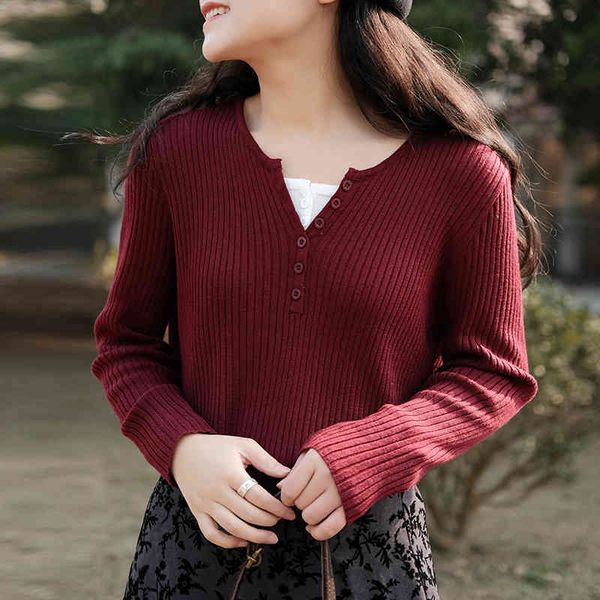 johnature women knitted slim pullover sweaters casual v-neck long sleeve spring 5 color female vintage soft sweaters 210521, White;black
johnature women knitted slim pullover sweaters casual v-neck long sleeve spring 5 color female vintage soft sweaters 210521, White;black