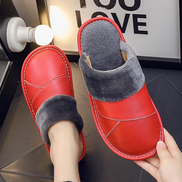 boots solid red indoor slippers women's autumn winter 2021 classic genuine leather home plush shoes woman's footwear, Black
boots solid red indoor slippers women's autumn winter 2021 classic genuine leather home plush shoes woman's footwear, Black