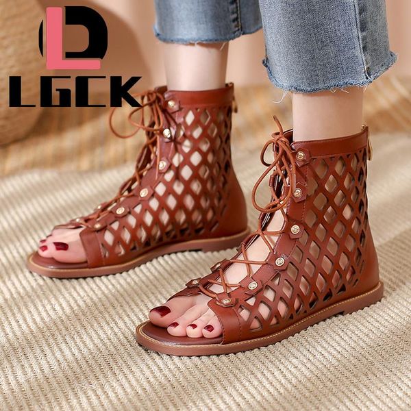 sandals flat ladies summer outdoor fashion genuine leather shoes round toe elegent slipper adjustable lace-up casual sandal, Black
sandals flat ladies summer outdoor fashion genuine leather shoes round toe elegent slipper adjustable lace-up casual sandal, Black