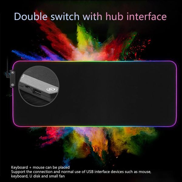 mouse pads & wrist rests led light gaming pad rgb large keyboard cover non-slip rubber base computer carpet desk mat pc game #3
mouse pads & wrist rests led light gaming pad rgb large keyboard cover non-slip rubber base computer carpet desk mat pc game #3