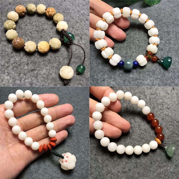 strands 14 kinds of lotus, pumpkin, pearl, olive, buddha, fortune rat, star moon girl bracelet, Black
strands 14 kinds of lotus, pumpkin, pearl, olive, buddha, fortune rat, star moon girl bracelet, Black