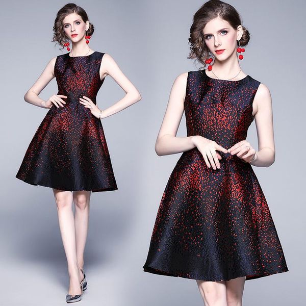 casual dresses spring summer autumn runway vintage floral print crew neck sleeveless women ladies party a-line midi beach skater dress, Black;gray
casual dresses spring summer autumn runway vintage floral print crew neck sleeveless women ladies party a-line midi beach skater dress, Black;gray