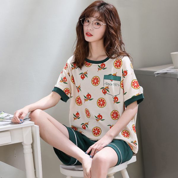 summer women cotton cartoon pajamas set cute pyjamas sleepwear nightwear pijama mujer plus size casual lounge wear homewear, Black;red
summer women cotton cartoon pajamas set cute pyjamas sleepwear nightwear pijama mujer plus size casual lounge wear homewear, Black;red