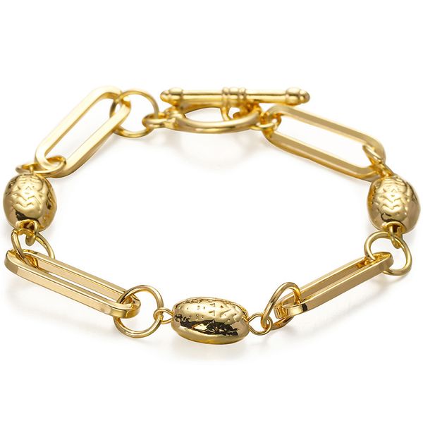 ins2021 extremely simple chain bead bracelet ot buckle women's exaggerated fashion alloy bracelet, Black
ins2021 extremely simple chain bead bracelet ot buckle women's exaggerated fashion alloy bracelet, Black