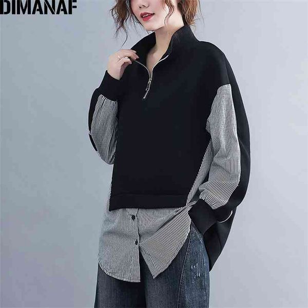 plus size women hoodies sweatshirt cotton thick turtleneck pullover lady loose casual black spliced striped winter 210531
plus size women hoodies sweatshirt cotton thick turtleneck pullover lady loose casual black spliced striped winter 210531