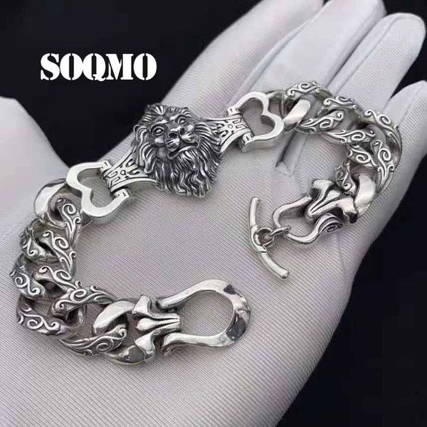 creative lion charm bracelets bangle 100% real 925 sterling silver jewelry men bracelet pulseras plata de ley mujer link, chain, Black
creative lion charm bracelets bangle 100% real 925 sterling silver jewelry men bracelet pulseras plata de ley mujer link, chain, Black