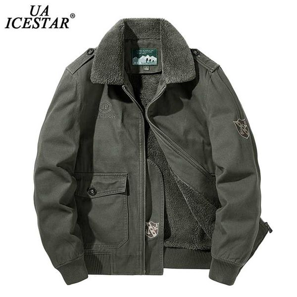 uaicestar brand winter jacket men warm thicken fleece fashion casual coat large size clothing m-5xl windbreaker men's jackets 211217, Black;brown
uaicestar brand winter jacket men warm thicken fleece fashion casual coat large size clothing m-5xl windbreaker men's jackets 211217, Black;brown
